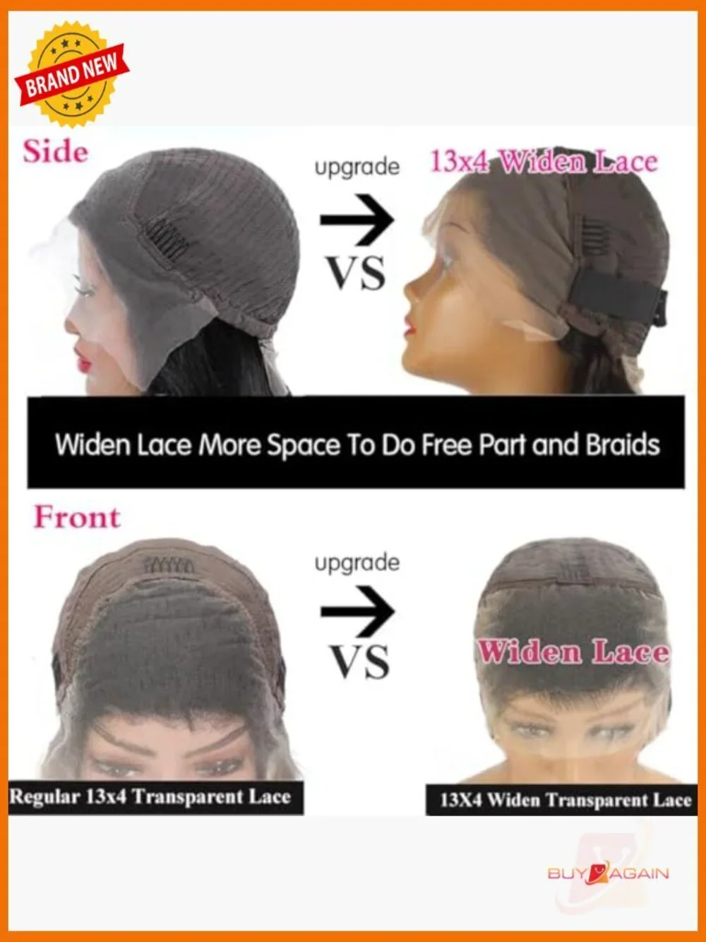 13x4 Deep Wave Lace Front Wig Human Hair 180% Density Wet and Wavy Curly Wig